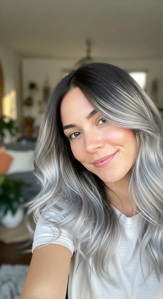Ash Grey Balayage