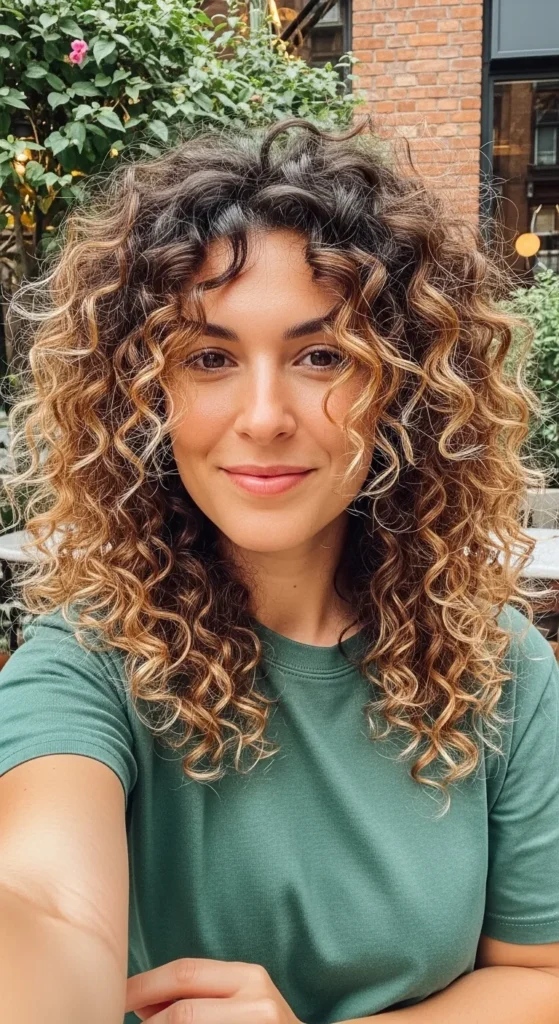 Balayage on Curly Hair