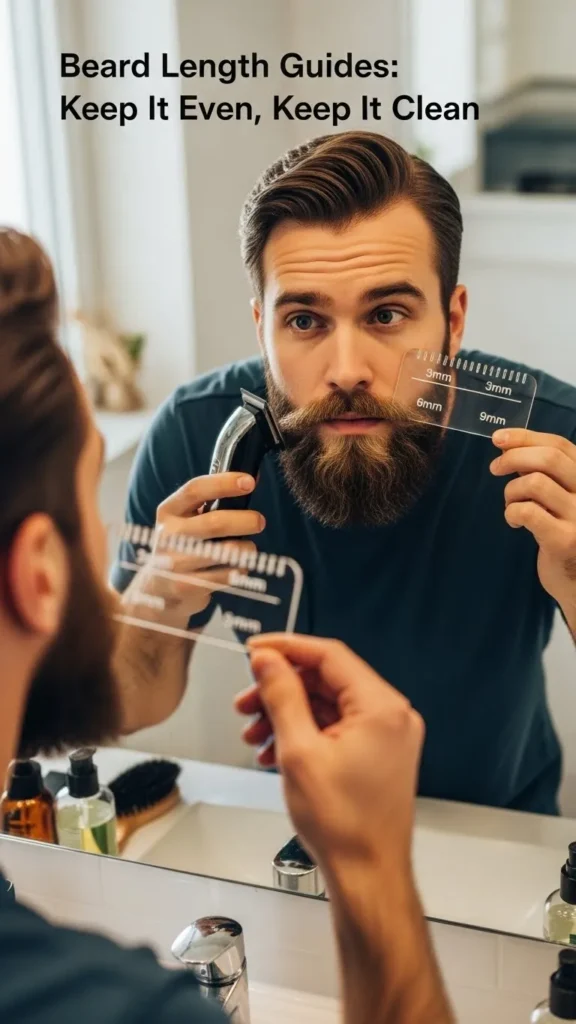 Beard Length Guides Keep It Even, Keep It Clean