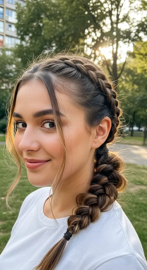 Braided Low Ponytail