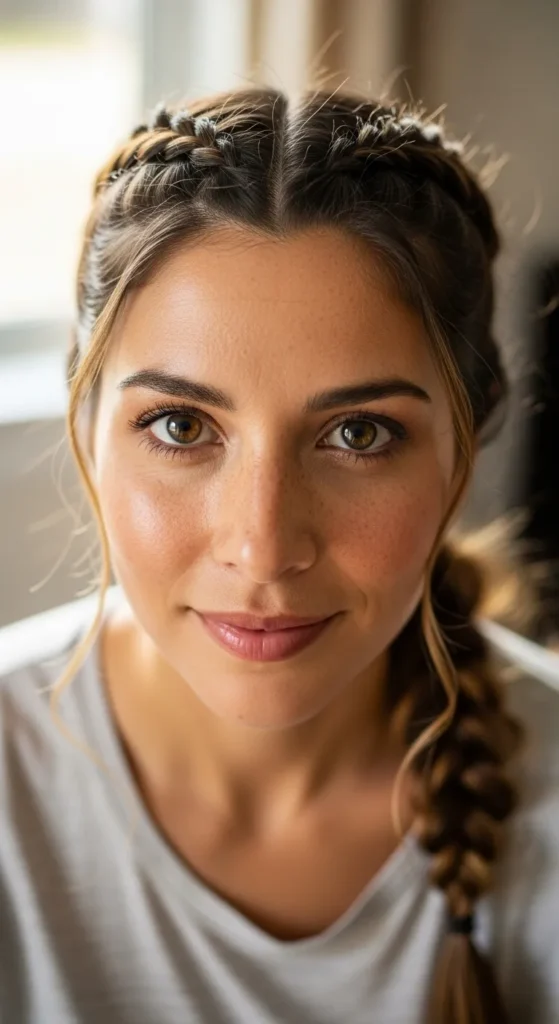 Braided Low Ponytail
