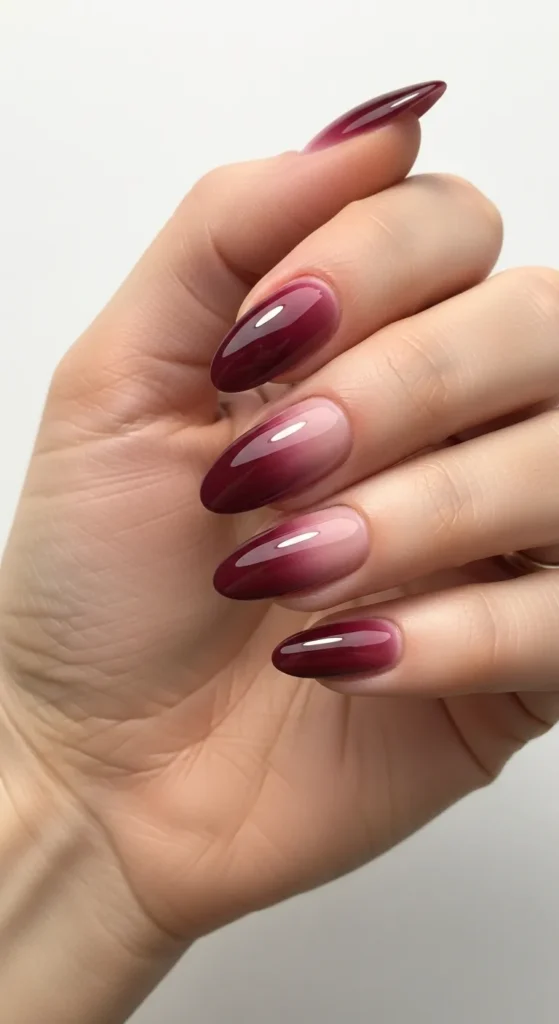 Burgundy Ombre Gradient