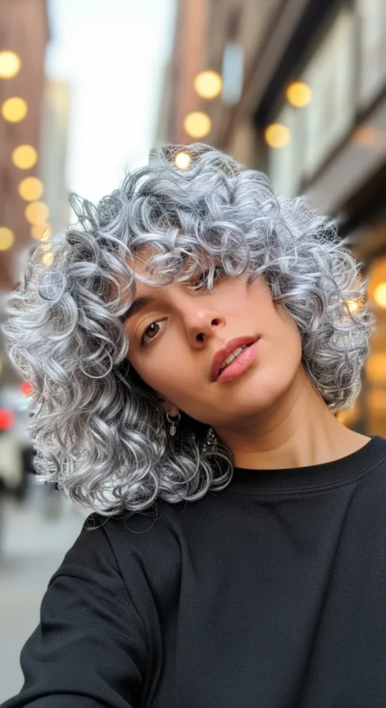 Cool Silver Curls