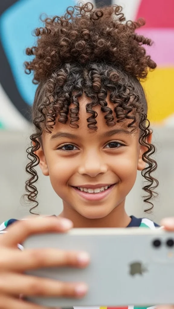 Curly Crown Puff For Coils And Curls