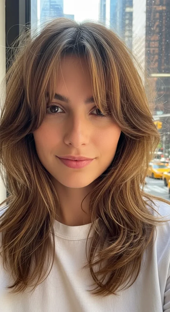 Curtain Bangs + Tousled Lengths