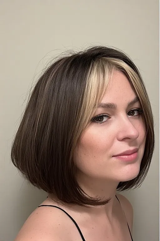 Dark Brown with Blonde Money Pieces