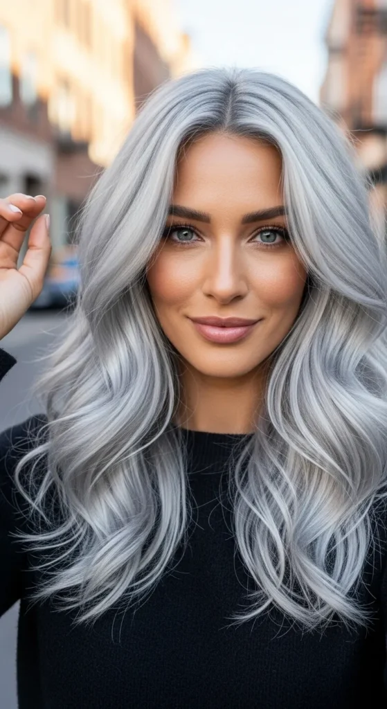 Full Silver Glam Blowout