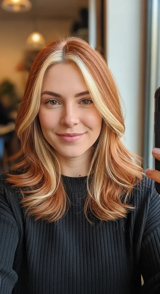 Ginger Calico With Blonde Money Pieces