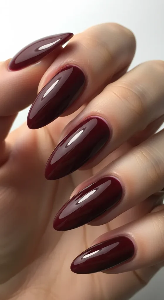 Glazed Donet Glossy Burgundy
