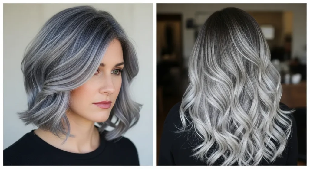Gorgeous Grey Hair Colors 20 Ideas