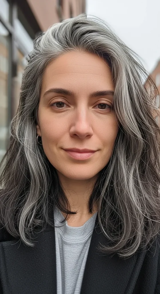 Grey with Dark Roots