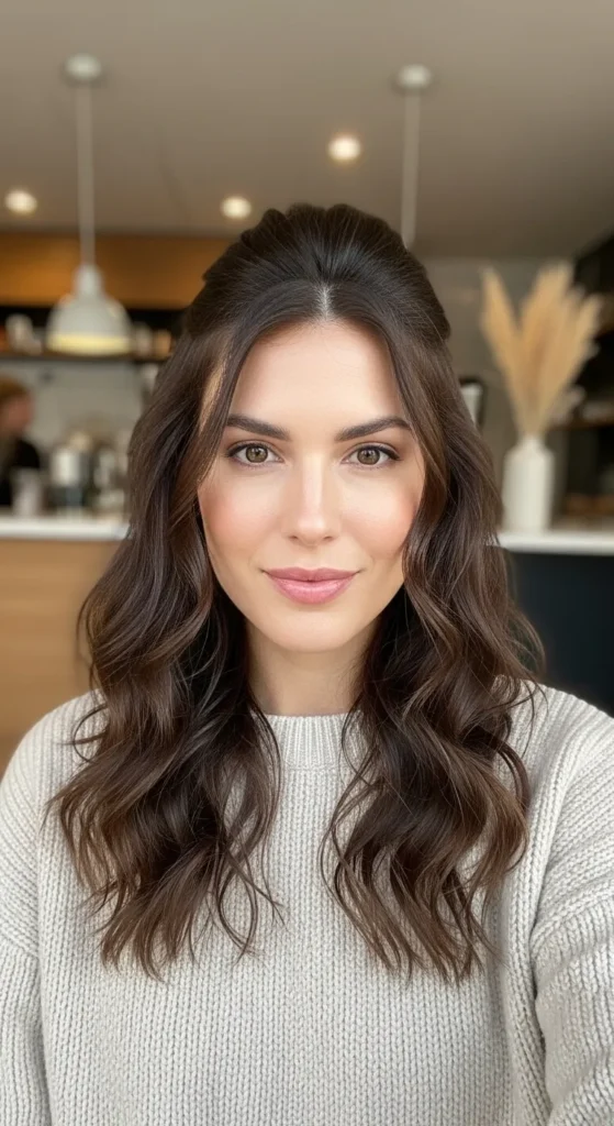 Half-Up with Soft Curls