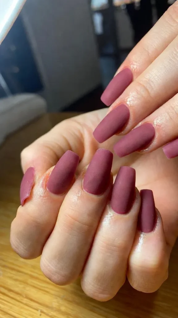 Matte Burgundy Finish