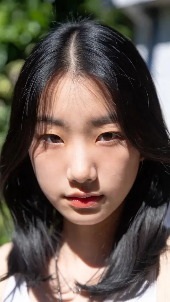 Middle-Part Bone Straight