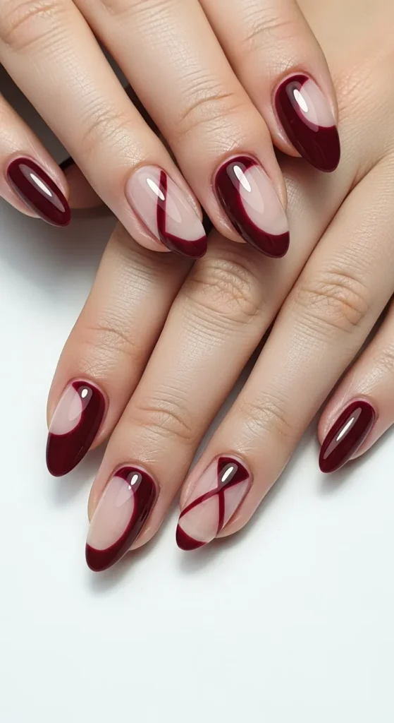 Negative Space Burgundy