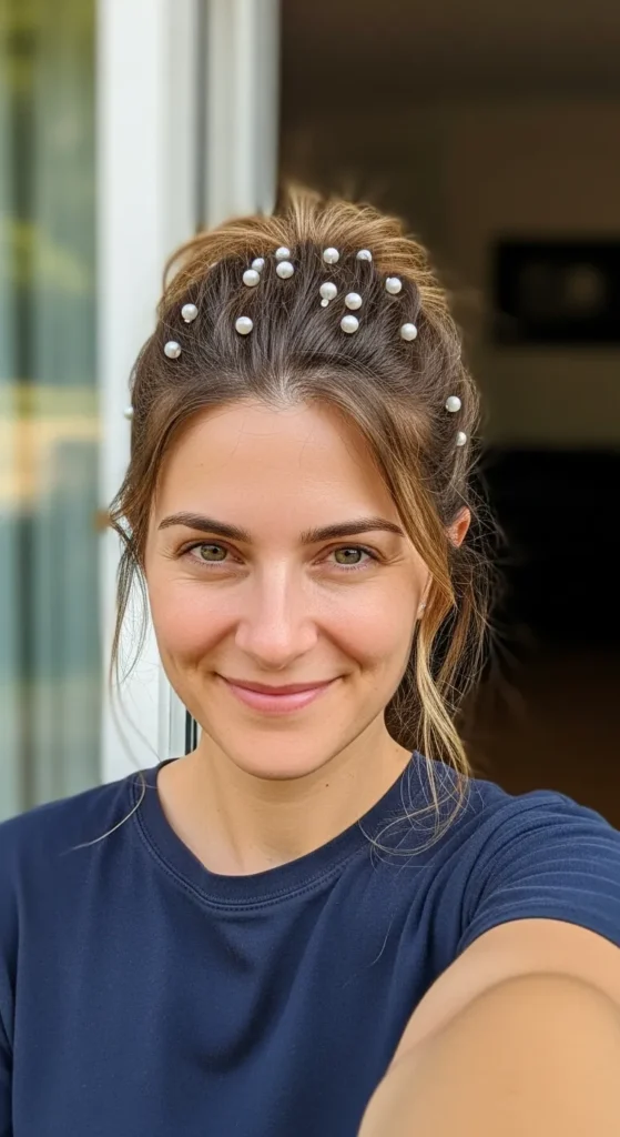 Pearl-Embellished Pull