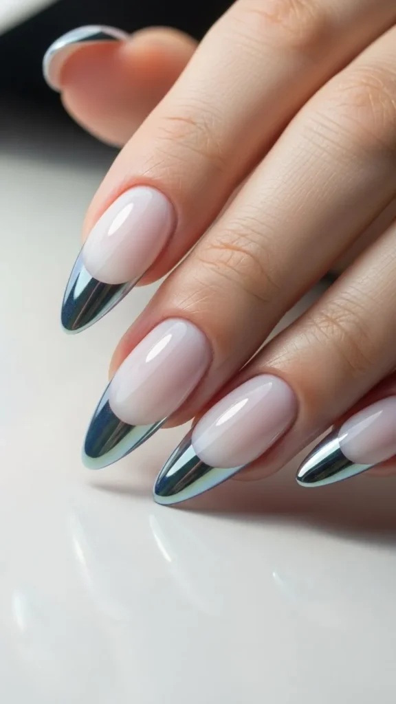 Pearlized French Chrome