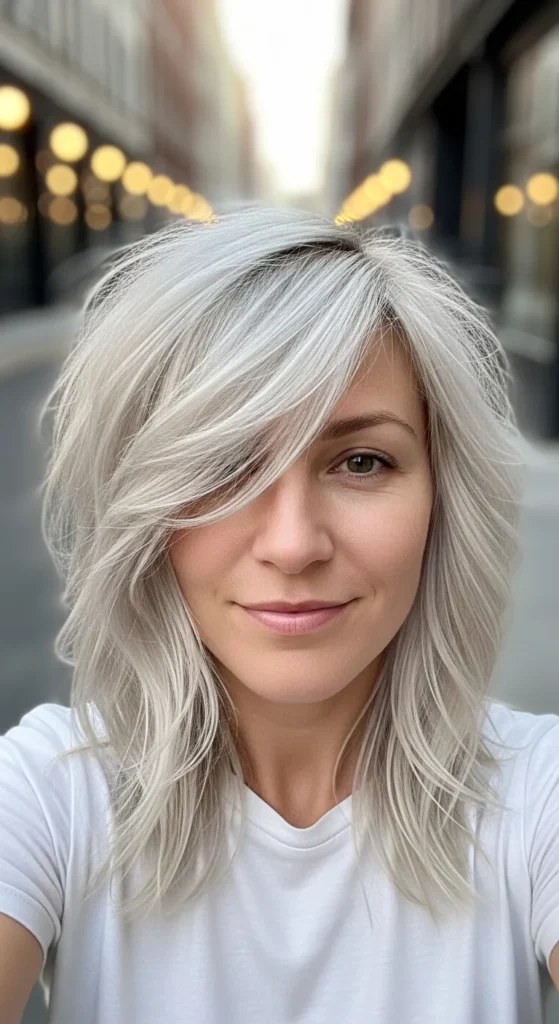 Platinum Blonde with Texture