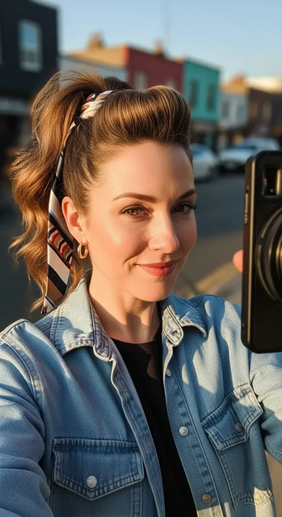 Retro-Inspired Ponytail