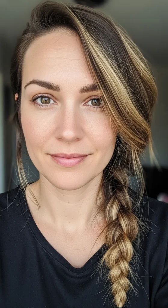 Side Braid with Loose Texture