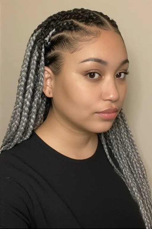 Silver Box Braids