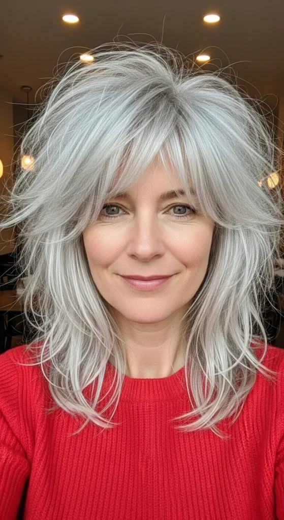 Silver Shag with Layers