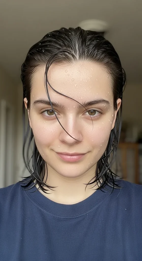 Slicked-Back Wet Look
