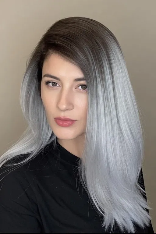 Smoky Silver Ombre