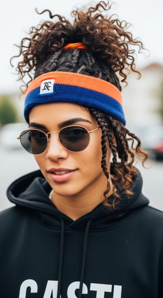 Sweatband Swag hairstyle