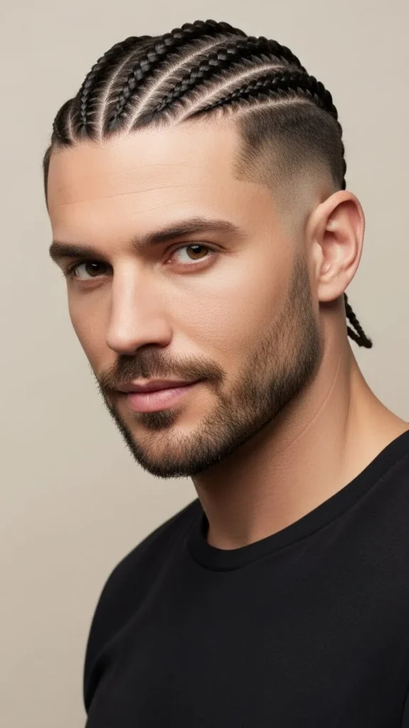 The Braided Top With Mid Fade