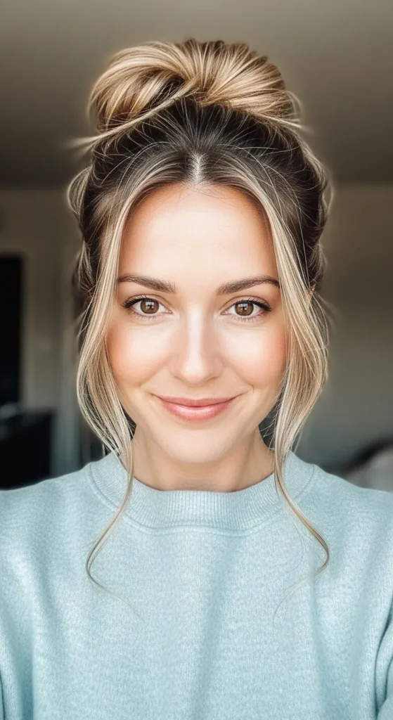 The Classic Low Messy Bun