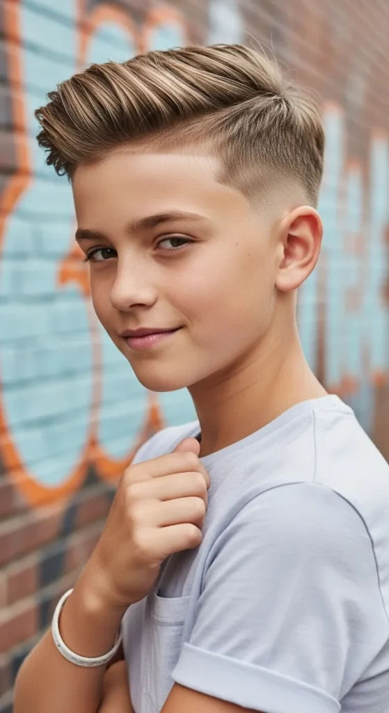 The Clean Fade With Textured Top