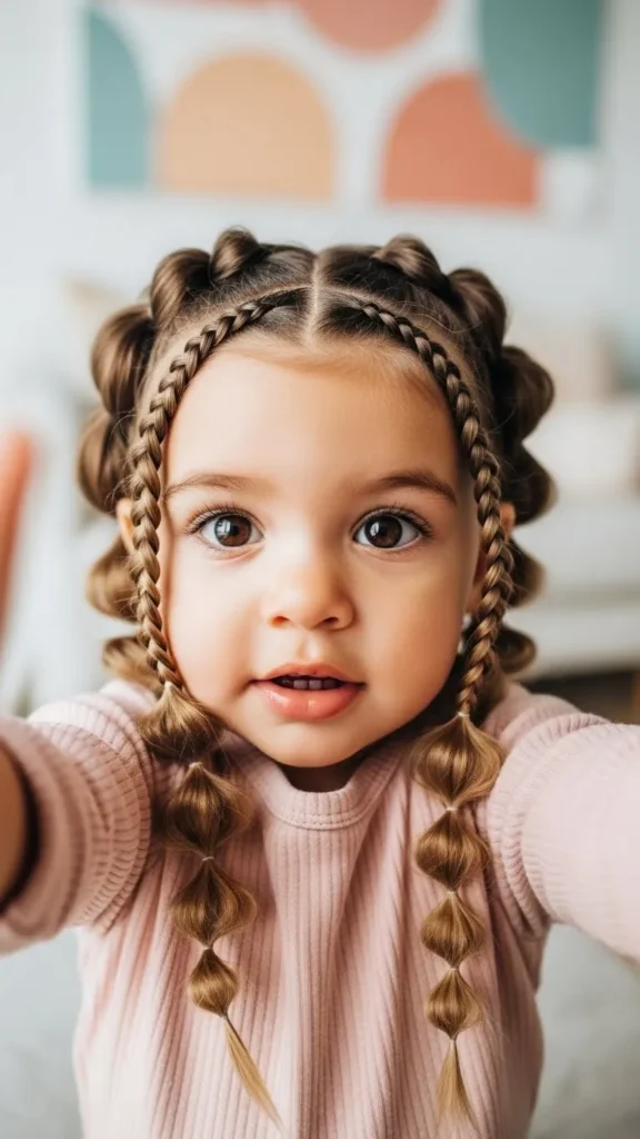 The Low Braid Combo Bubble + Three-Strand