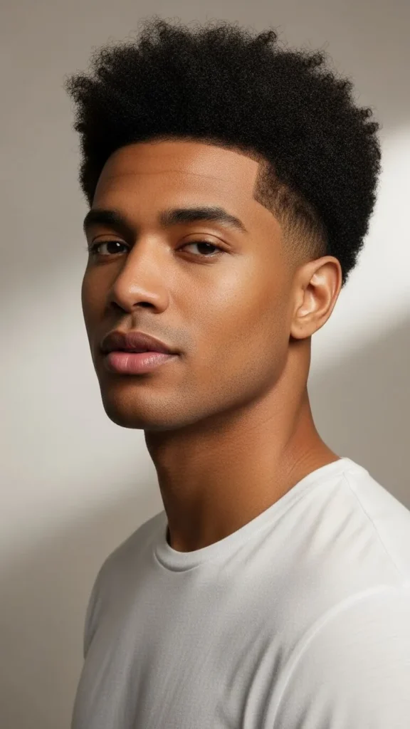 The Medium Afro With Sculpted Silhouette