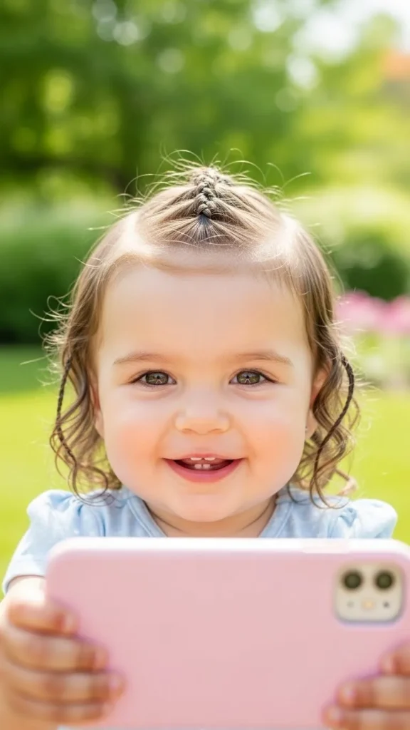 The Mini Waterfall Half-Up