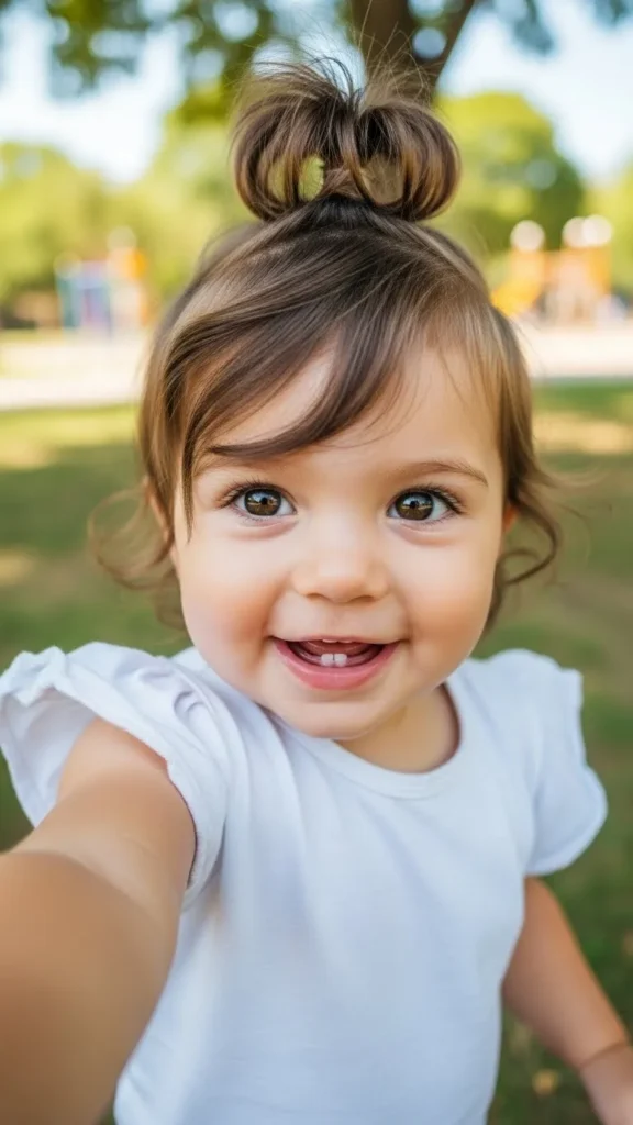 The Peekaboo Top Knot