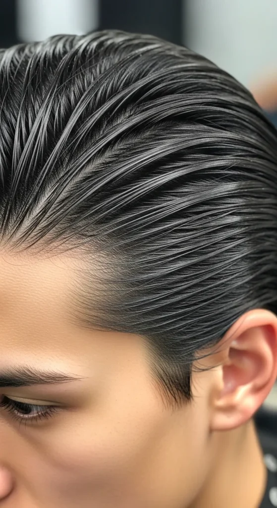 The Slicked-Back Gel Situation hairstyle