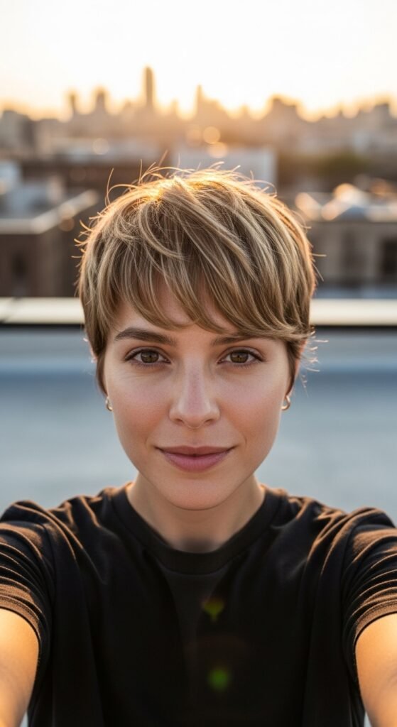 The Textured Crop With Soft Fringe