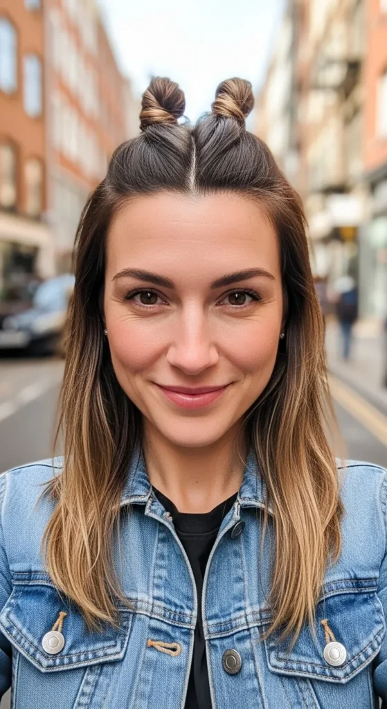 Twisted Half-Up Style