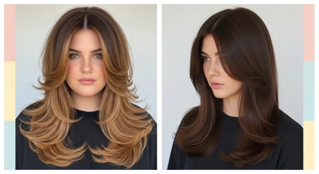 21 Butterfly Haircut Long Hair For Round Face Ideas