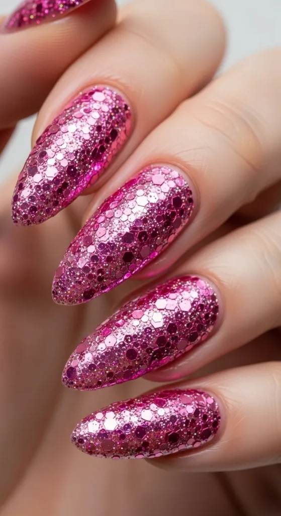 All-Over Pink Glitter Bomb