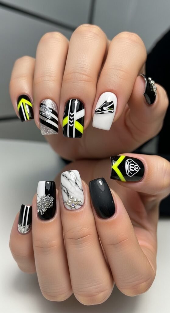 Athleisure But Make It Fashion Nails