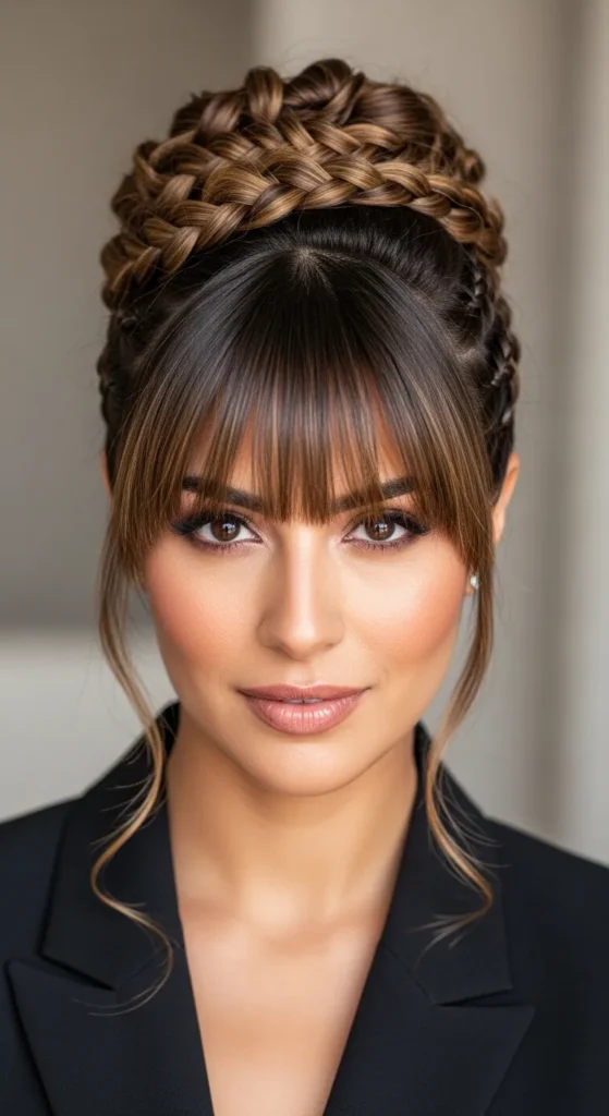 Bangs with Braids & Updos