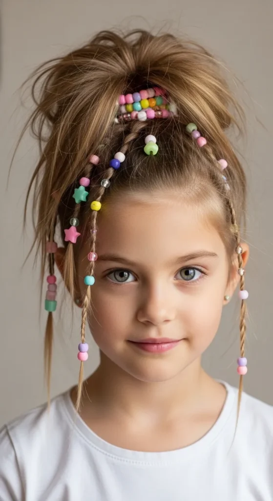 Beaded “I Woke Up Like This” Ponytail