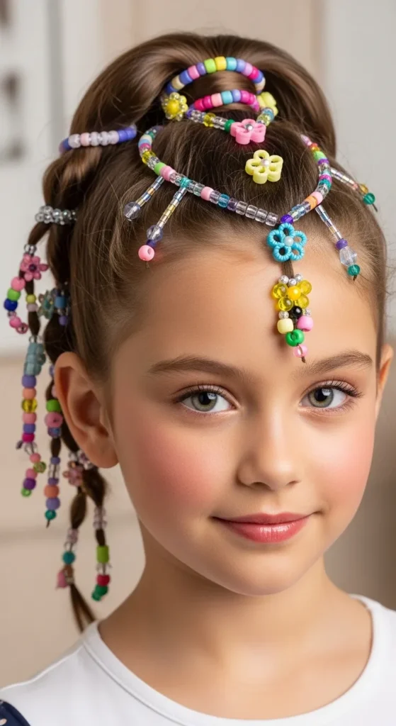 Beaded Ponytail Wrap