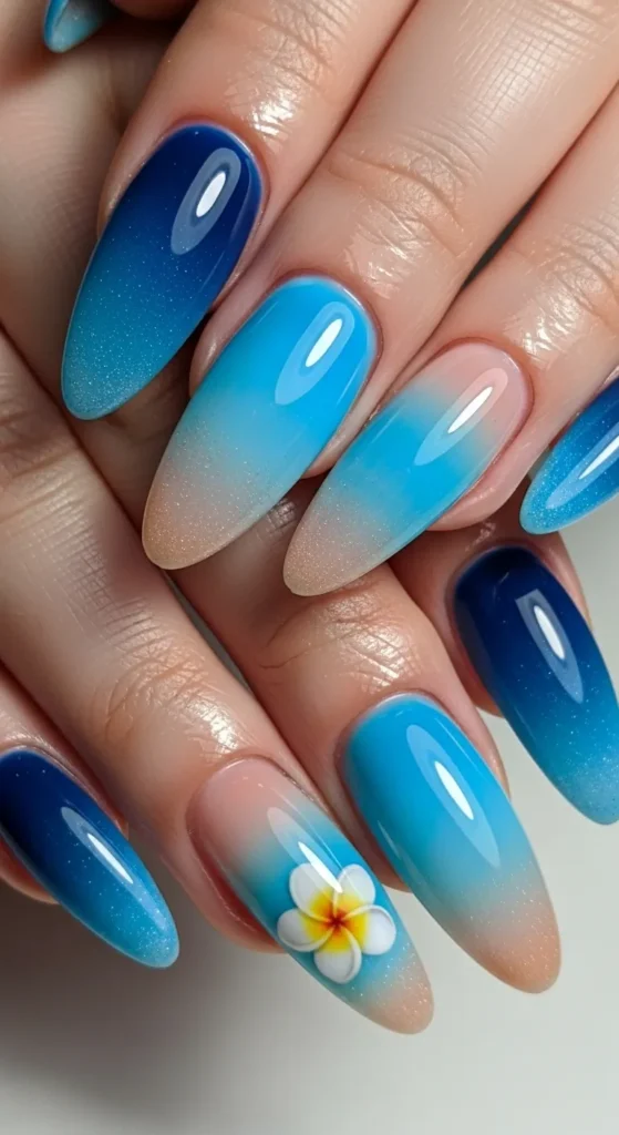 Blue Hawaii Ombre Fade