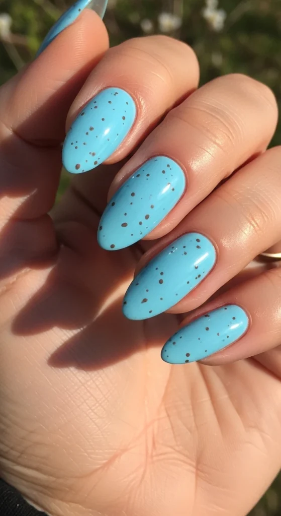 Blue Robin Egg Nails