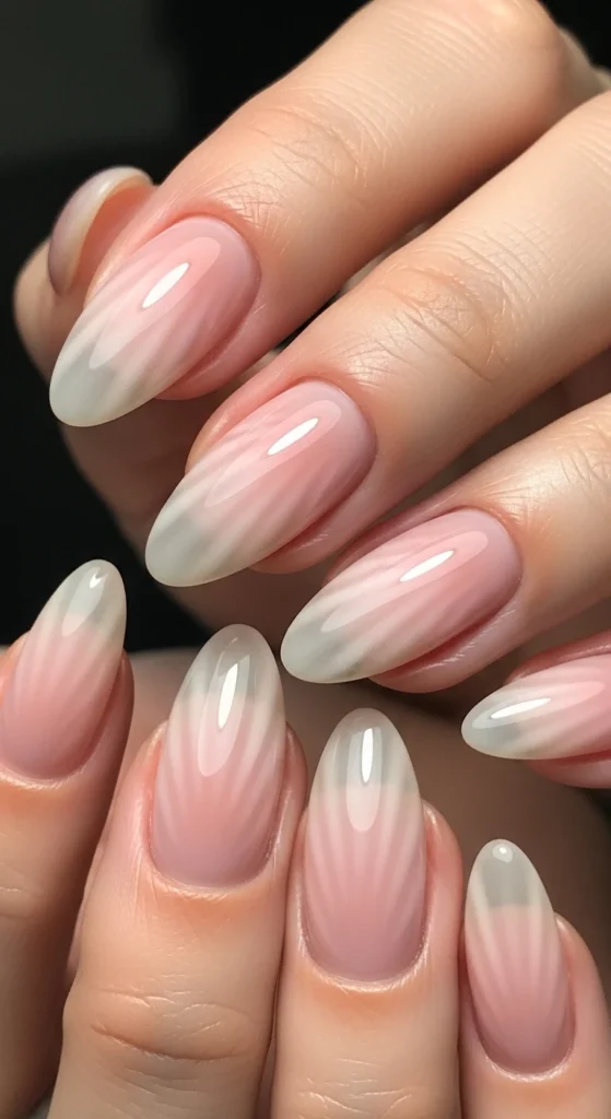 Blush Nude Aura Nails