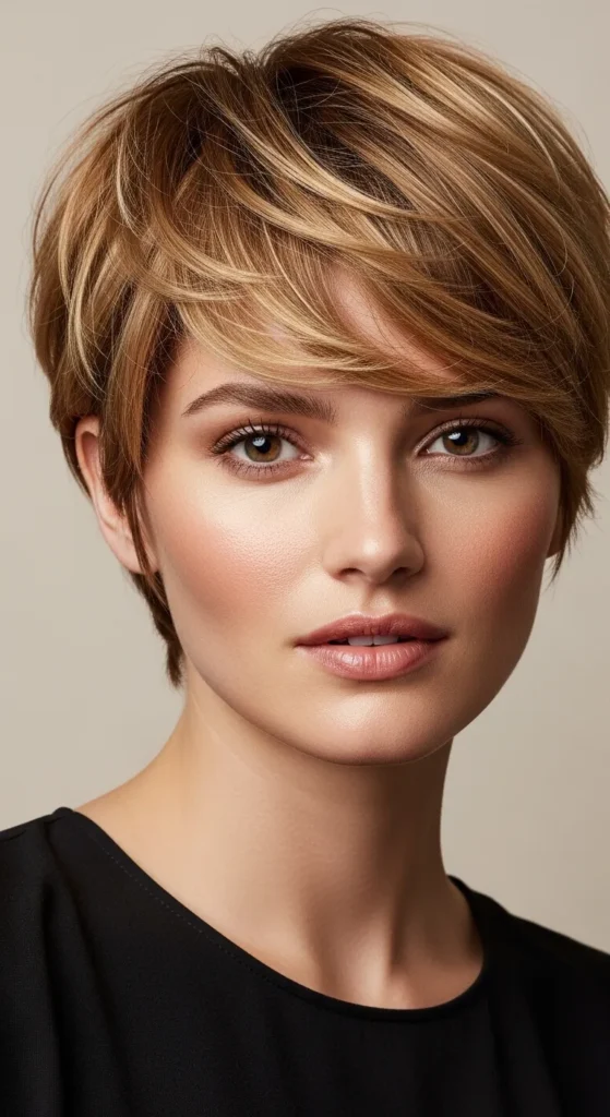 Bronzed Blonde Pixie