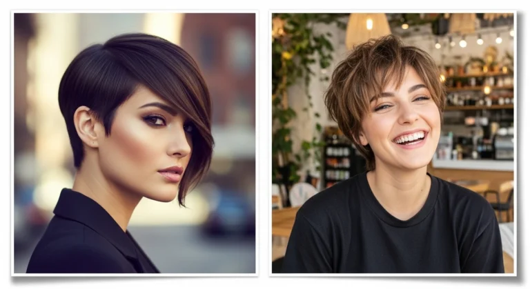 Brown Pixie Cut Black Women Hairstyle